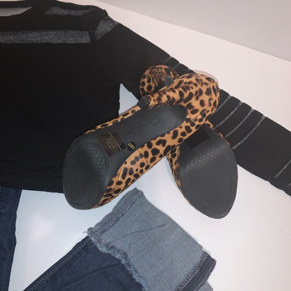 Jessica Simpson-Spotty Leopard Heels Size 8.5M - Picture 6 of 8